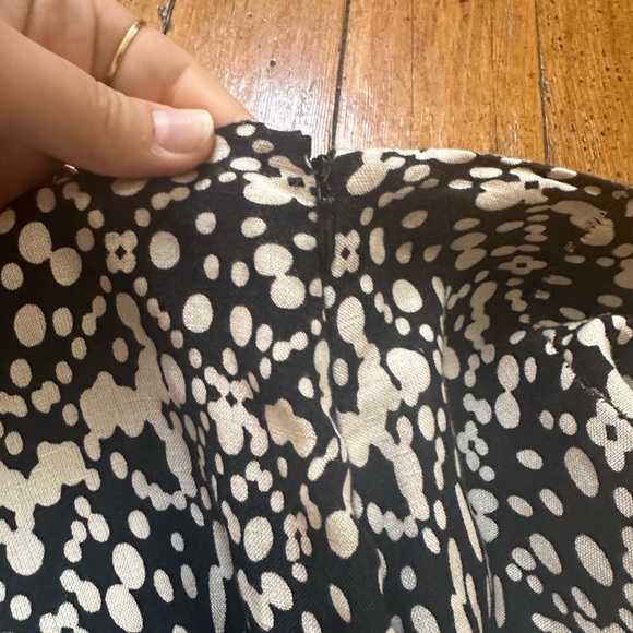 Anthropologie Maeve Tiered Mini Skirt New Size 12 Black White ANTHRO NWT - Picture 5 of 6